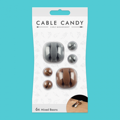 Cable Organizers Brown Mix